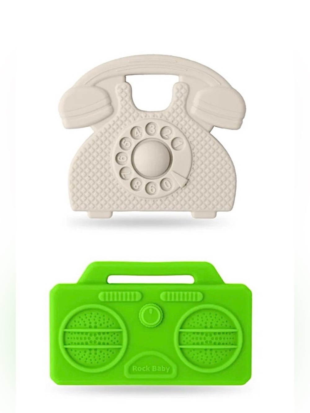 Ryan & Rose 2 Pack of Retro Baby Teethers